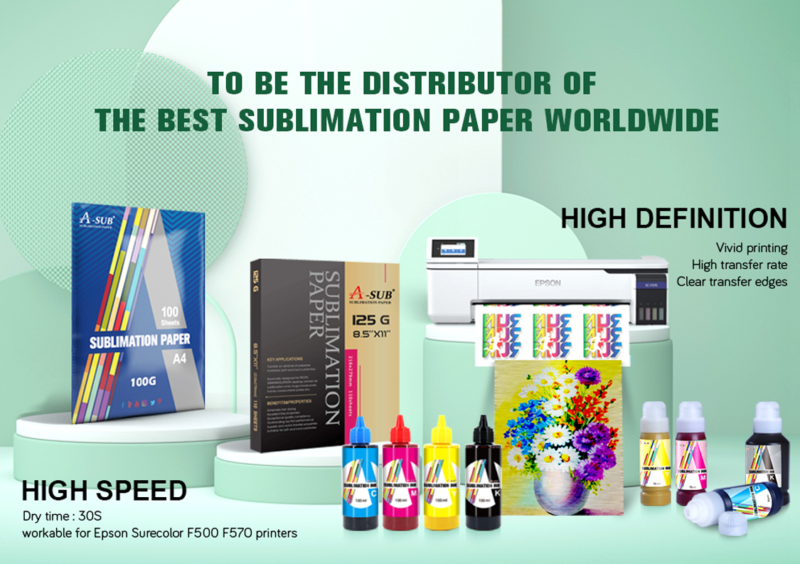 A-SUB Sublimation Paper Manufacturer - Sublimation, Heat Transfer, and DTF  Products