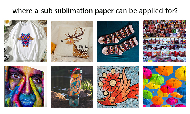 Application of sublimation paper